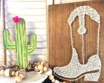 Standing Wooden Cactus, Saguaro Cactus, Arizona Decor, Southwestern Art, Western Decor, California, Nevada, Desert Decor, Cactus Gift