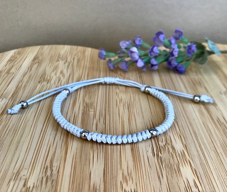 Snake Knot Macrame Friendship Bracelet Stainless Steel Etsy