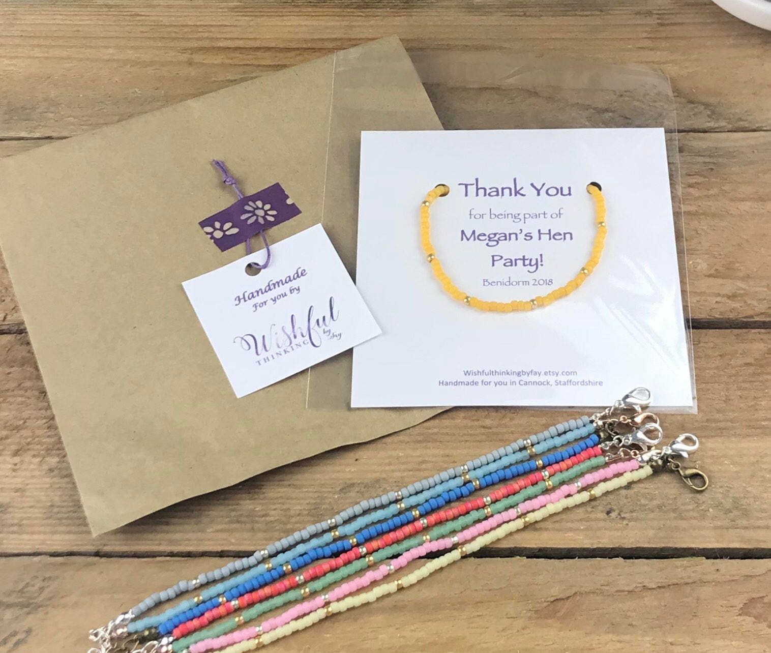 THANK YOU Hen Party Friendship Bracelets Hen Gift Hen Party Etsy thank-you-hen-party-friendship-bracelets-hen-gift-hen-party-etsy