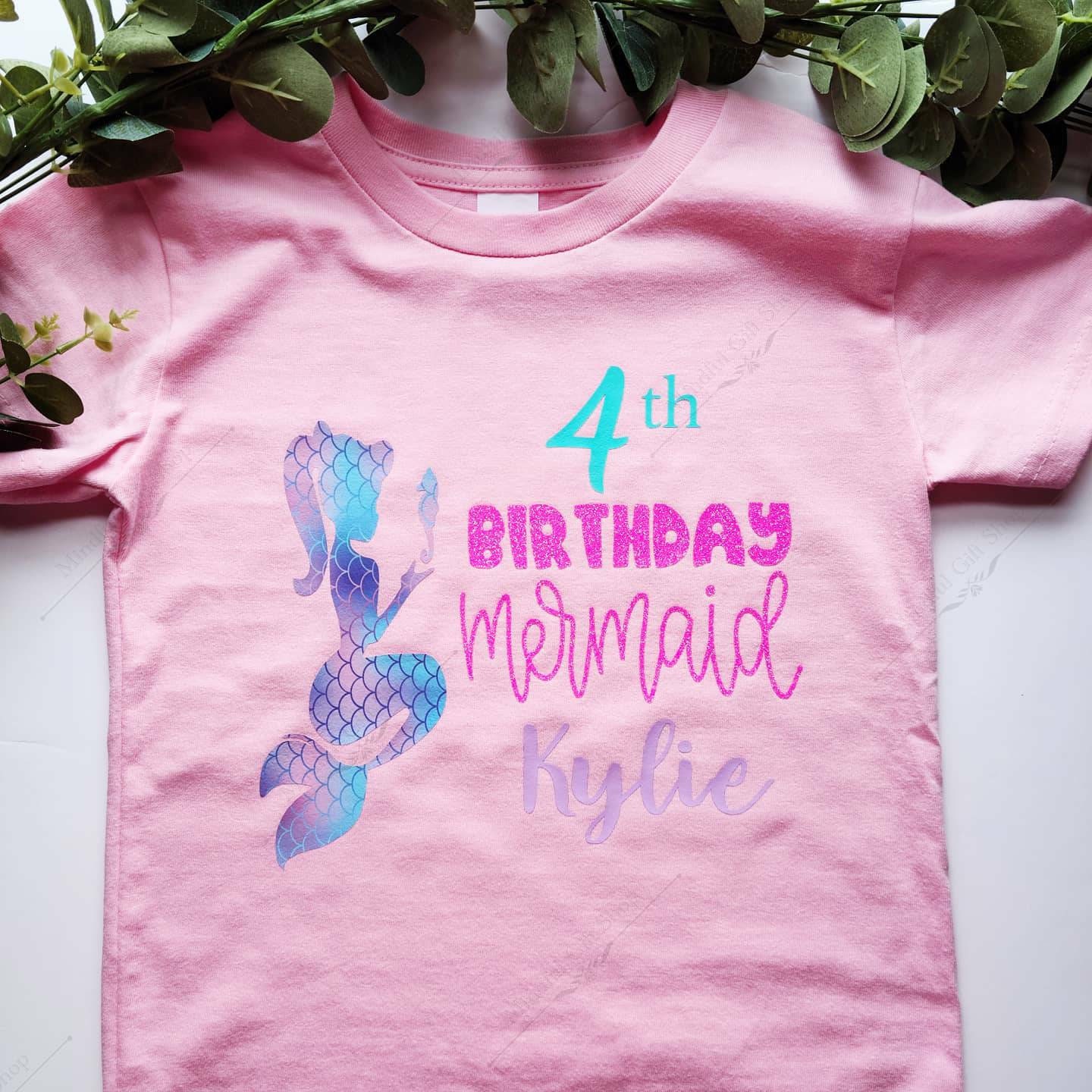 Barbie Mermaid Birthday Shirt UK