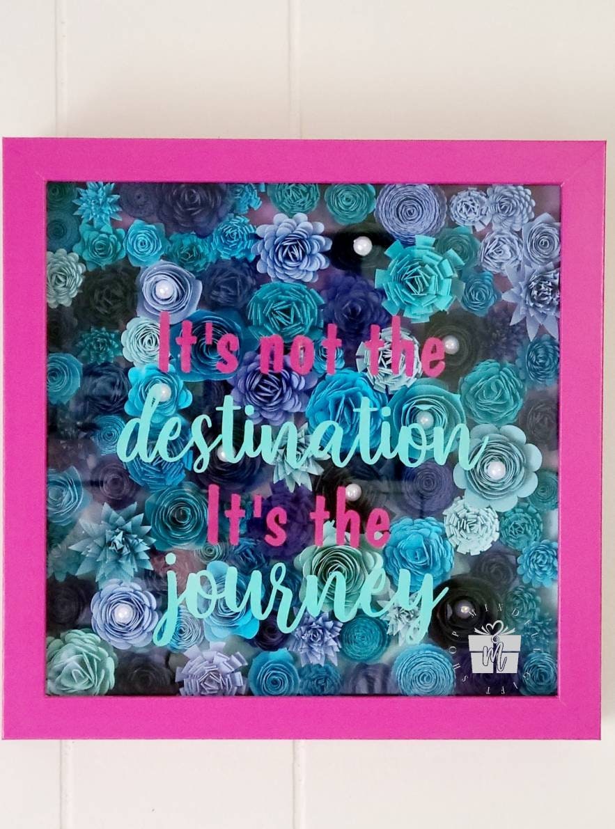 Floral Shadow Box Photo Shadow Box Custom Shadow Box Paper Etsy