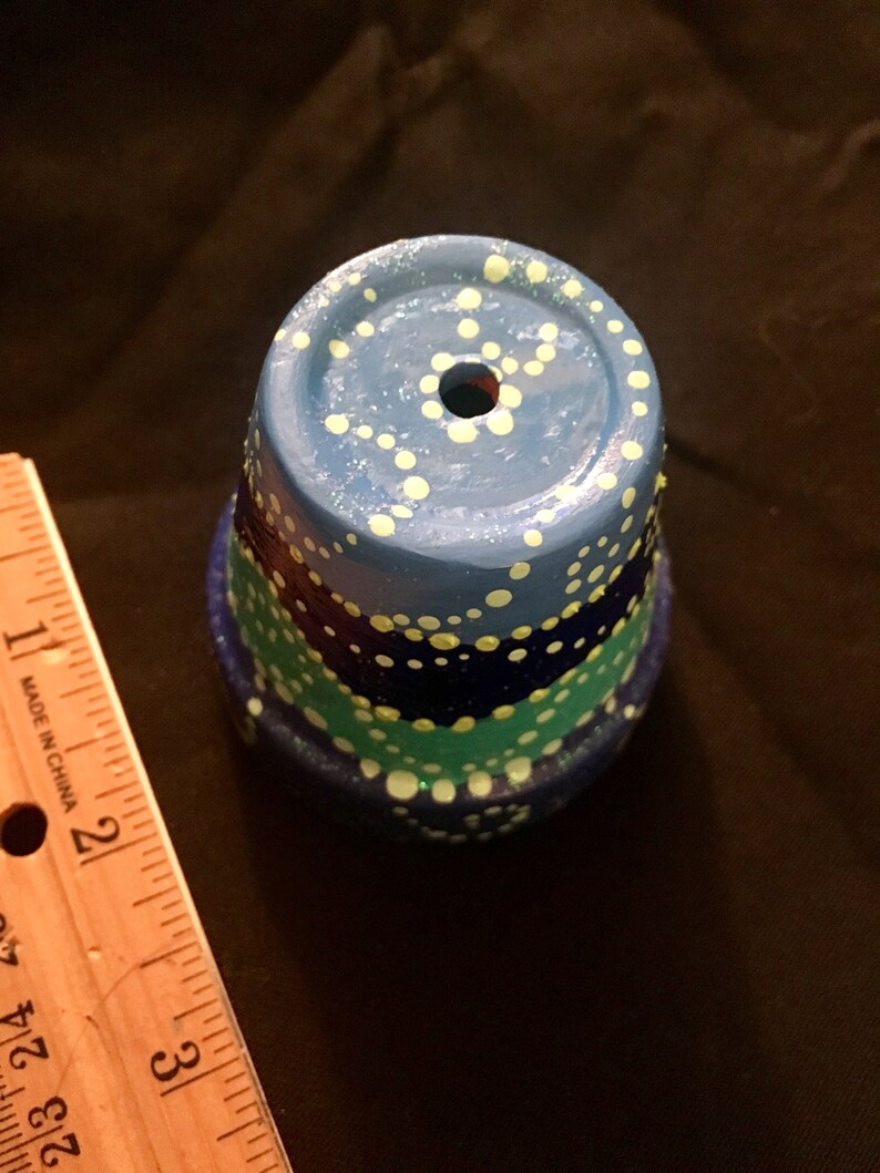 Handpainted Sea theme flower pot