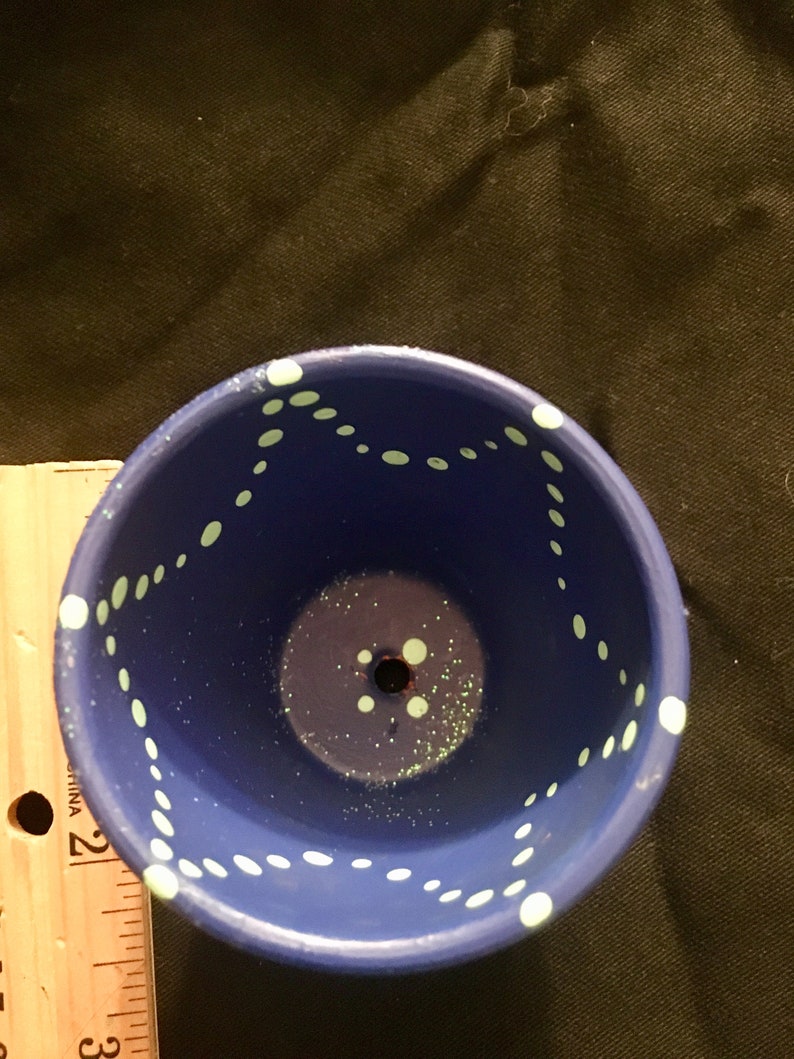 Handpainted Sea theme flower pot
