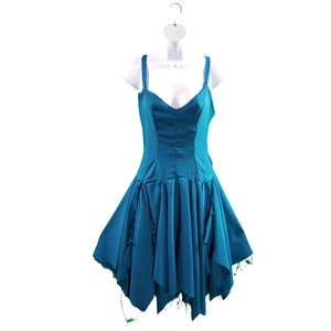 Raw and Tattered Teal Fairy Dress - Size Small - Etsy