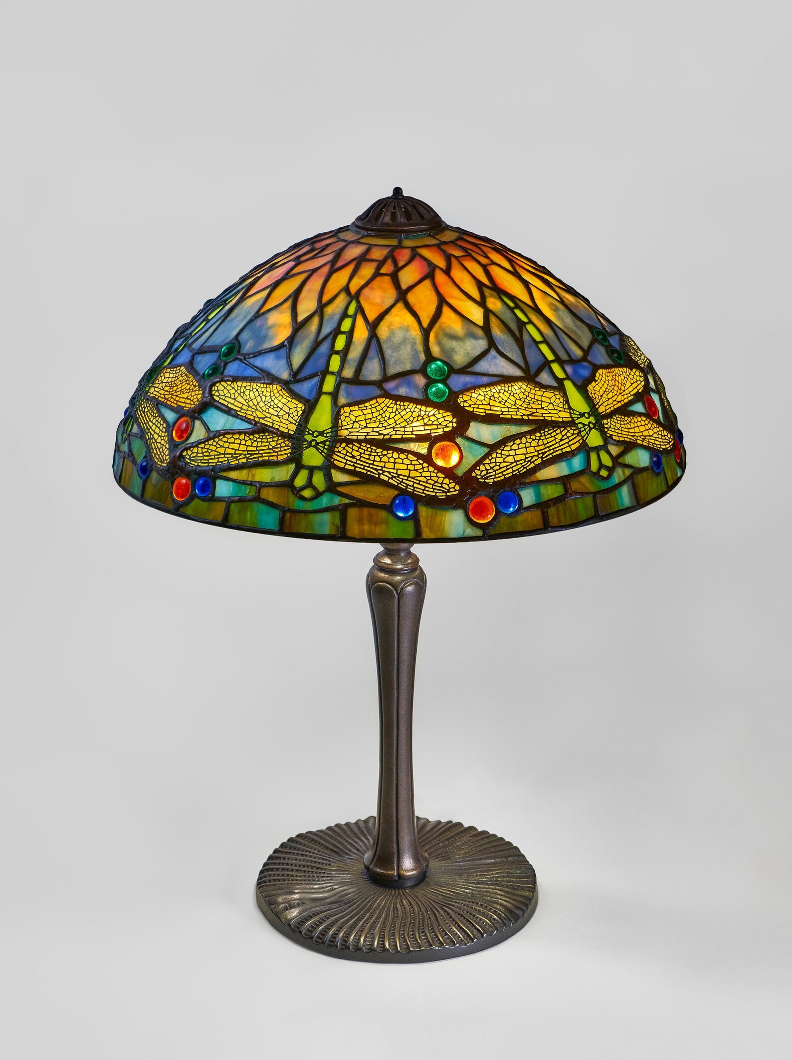14 Dragonfly Tiffany Lamp Stained Glass Lamp Desk Etsy Hong Kong