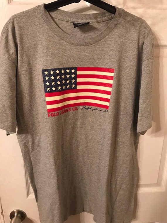 ralph lauren american flag t shirt