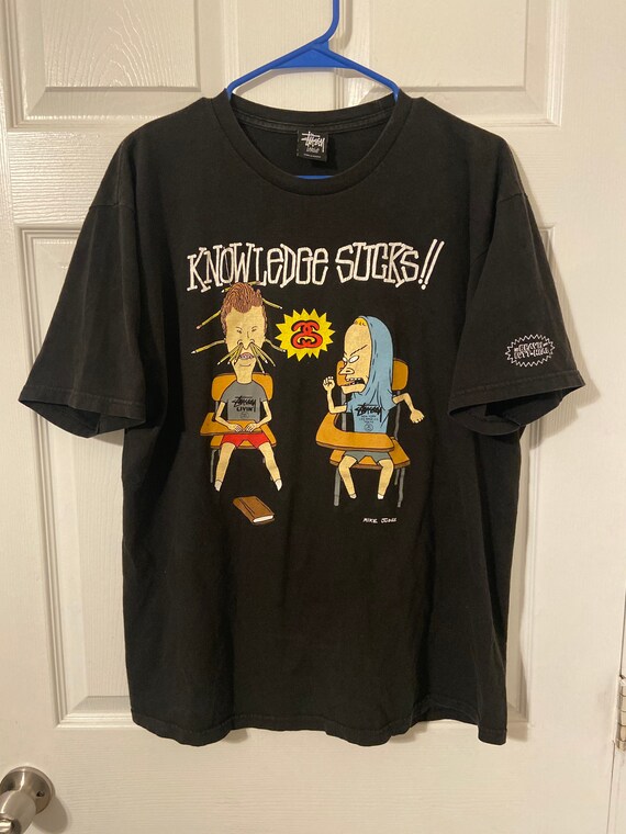 Stussy Beavis and Butthead 2011 T Shirt Size Large