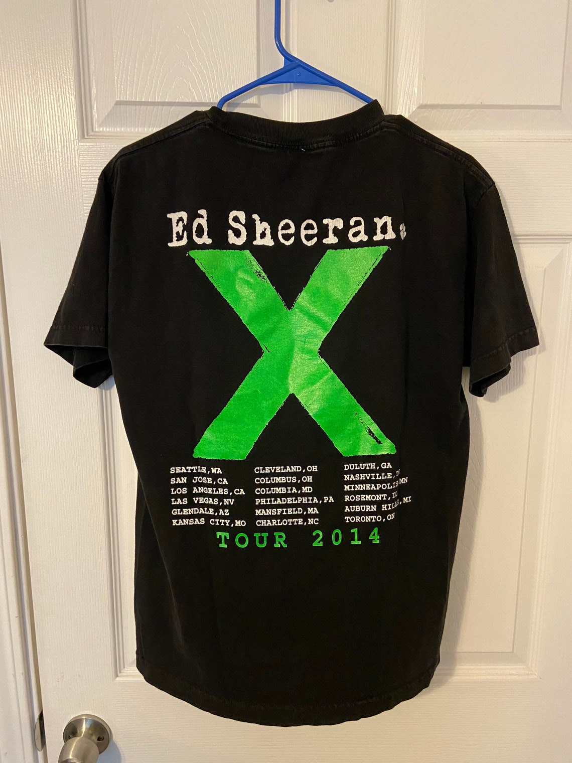 Ed Sheeran X Tour T Shirt Size Medium Etsy