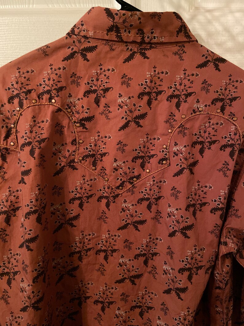 Vintage Wrangler Benny Pearl Snap Button Up Shirt Western Rodeo Size XL