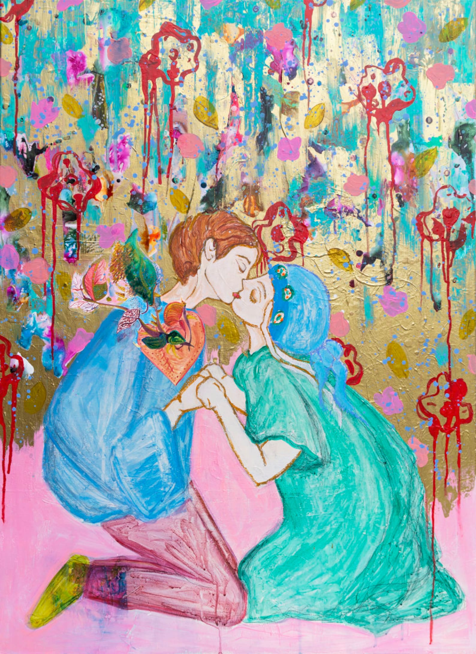 Fine Art Print People Kissing Art Print Love Poster Etsy