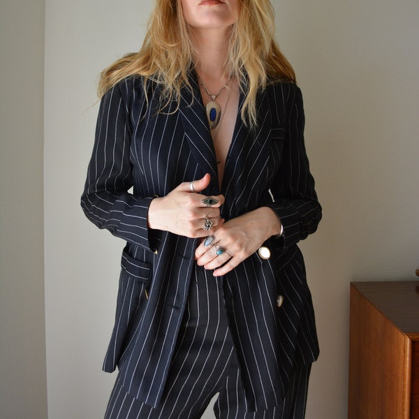 Pinstripe Suit - Etsy