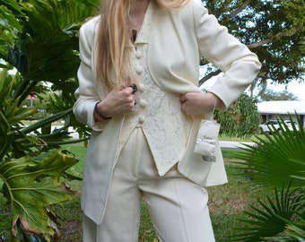 vintage white blazer