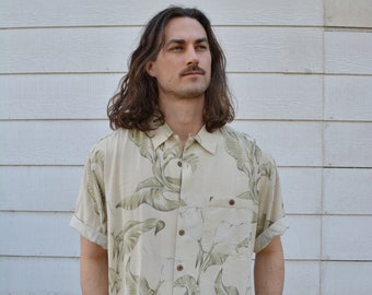 Tropical Button Up | Etsy