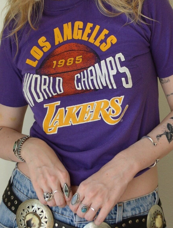 vintage lakers tee shirt / vintage lakers t shirt… - image 2