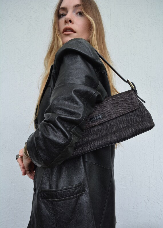 vintage dkny shoulder bag / vintage y2k bag / vint