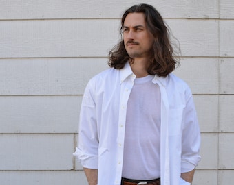 White Button Down - Etsy