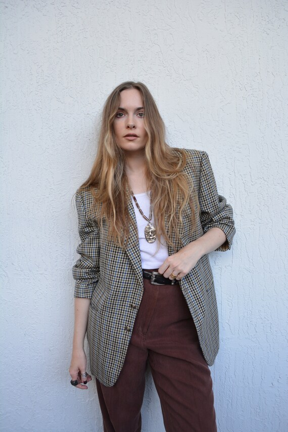 vintage blazer / vintage multi colored blazer / vi