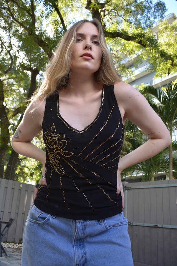 vintage y2k top / y2k mesh top / vintage mesh top