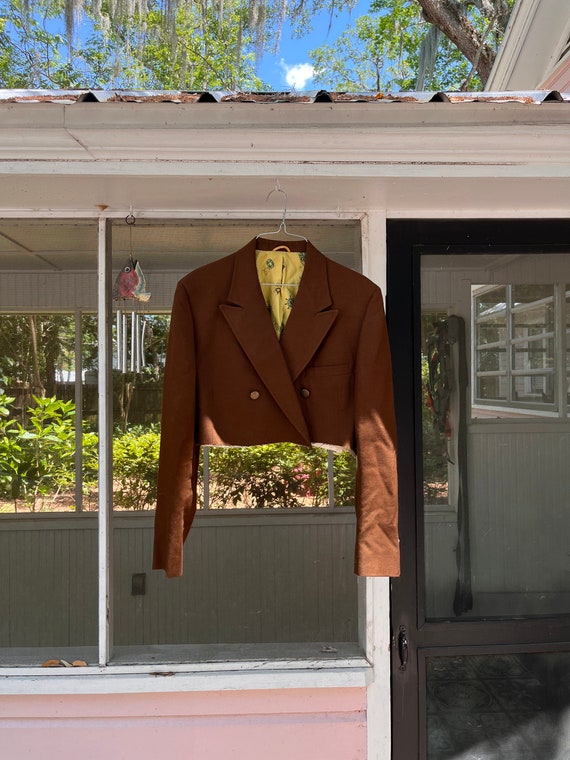 Vintage blazer / vintage brown blazer / vintage b… - image 1