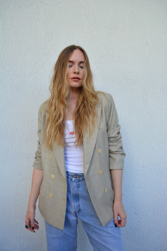 vintage double breasted blazer / vintage womens bl