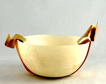 Vintage Martha Sturdy Canadian Resin and Brass Bowl