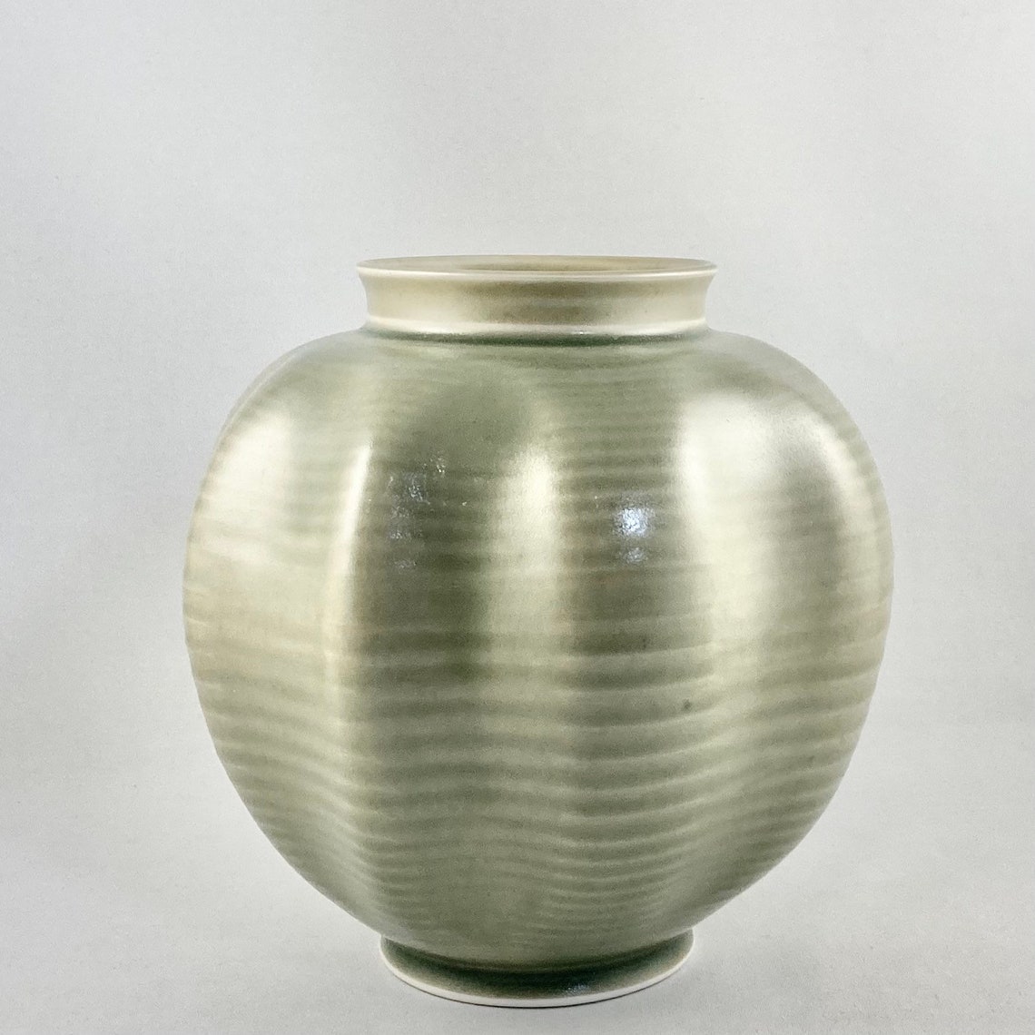 Vintage Signed Canadian Ceramic Vase Etsy