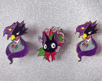 Seconds sale! Tokoyami Fumikage My Hero Academia - Jiji The Cat Kiki's Delivery Service Studio Ghibli