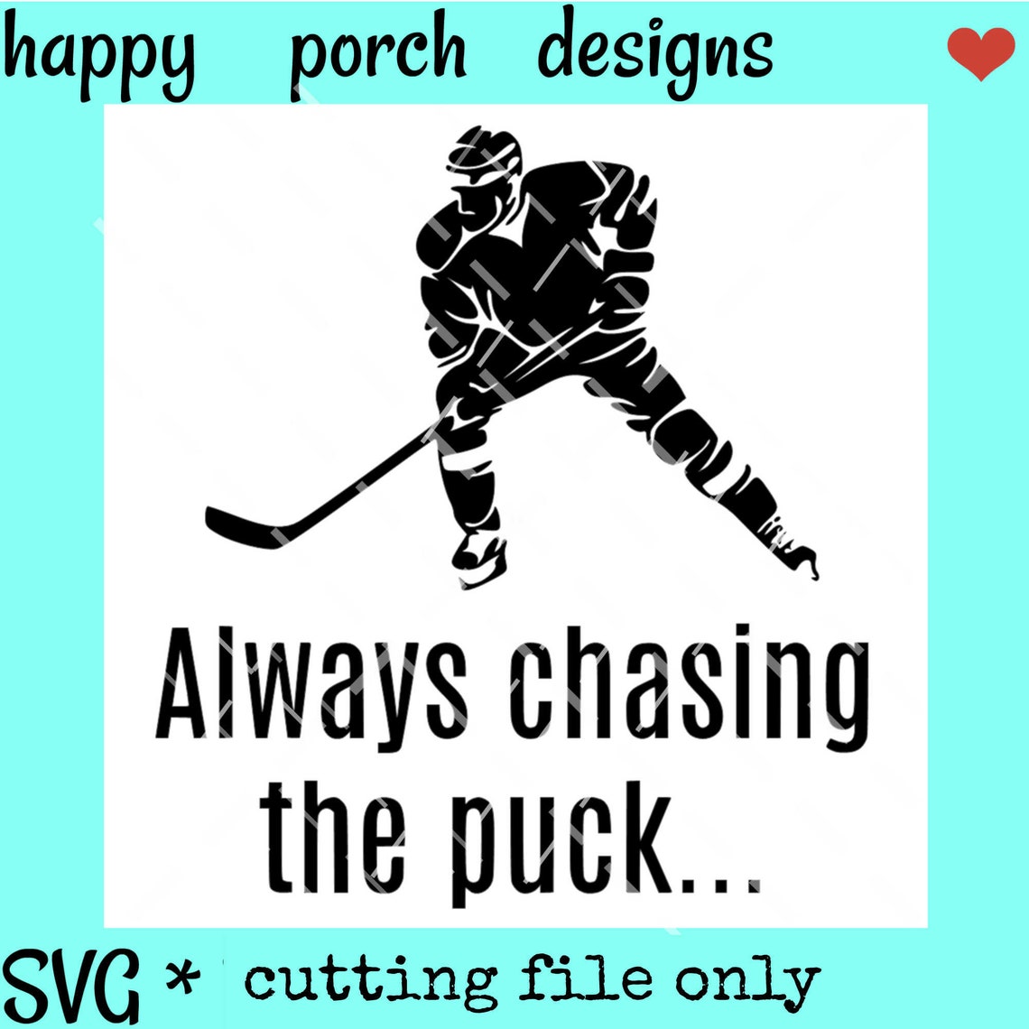 Download Hockey Dad SVG PNG DXF digital cut file Always chasing the ...