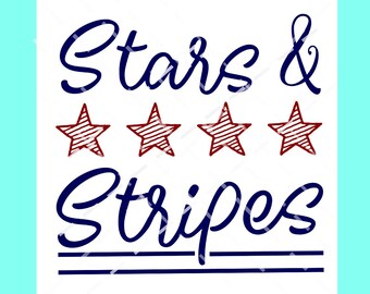4th of July SVG cut file, Stars and Stripes SVG, Memorial Day SVG, Veterans Day svg, png dxf digital cut, print or sublimation file
