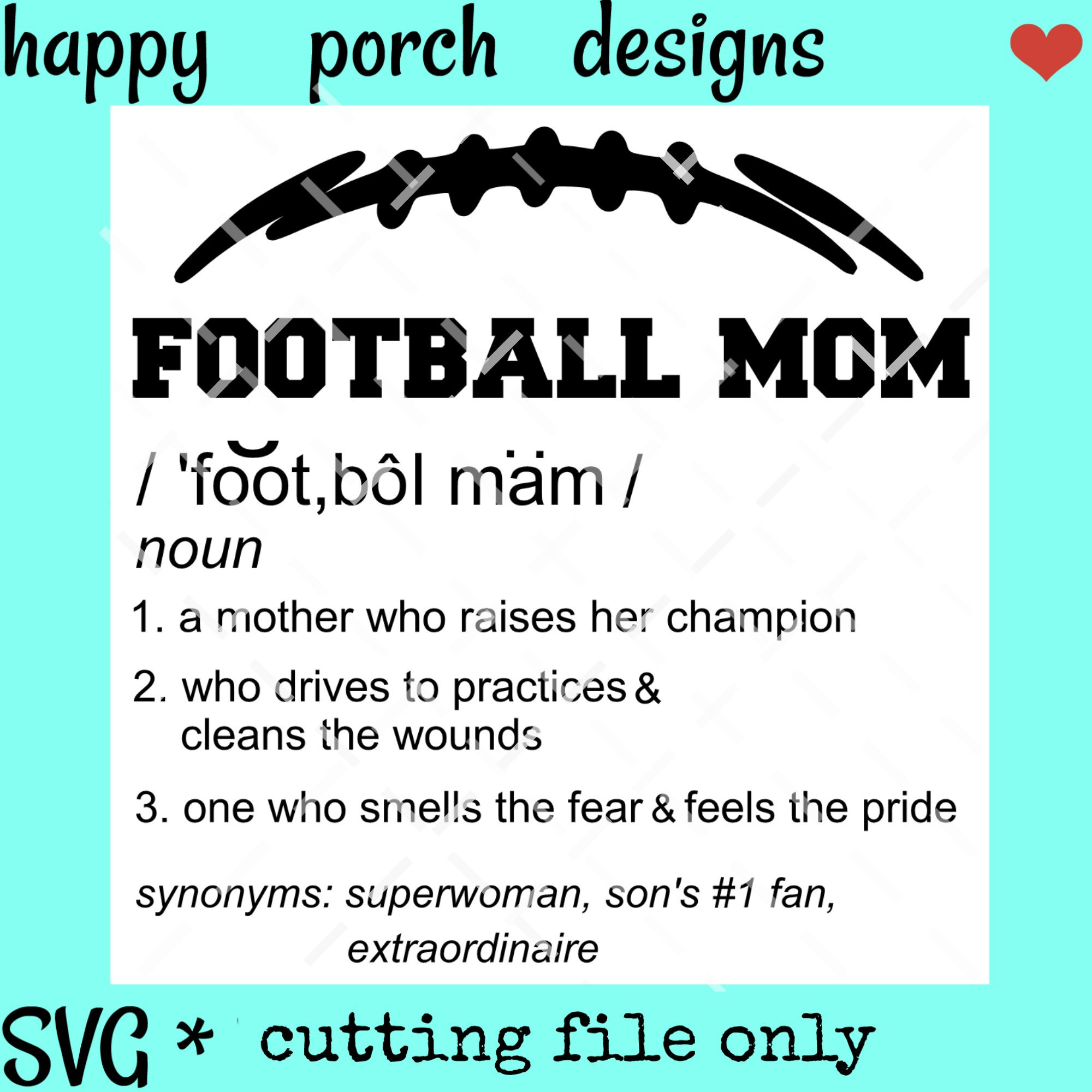 Download Football Mom Definition Svg Football Momma Definition Svg Dxf Etsy