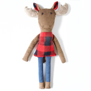 eco-friendly moose plush toy for children