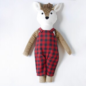 Eco-friendly deer plush doll with or without clothes
