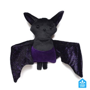 Handmade bat plush toy