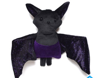 Handmade bat plush toy