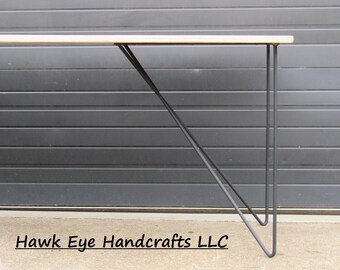 The Monarch - Butterfly Hairpin Table Legs/ Custom Steel Nightstand/Table Legs