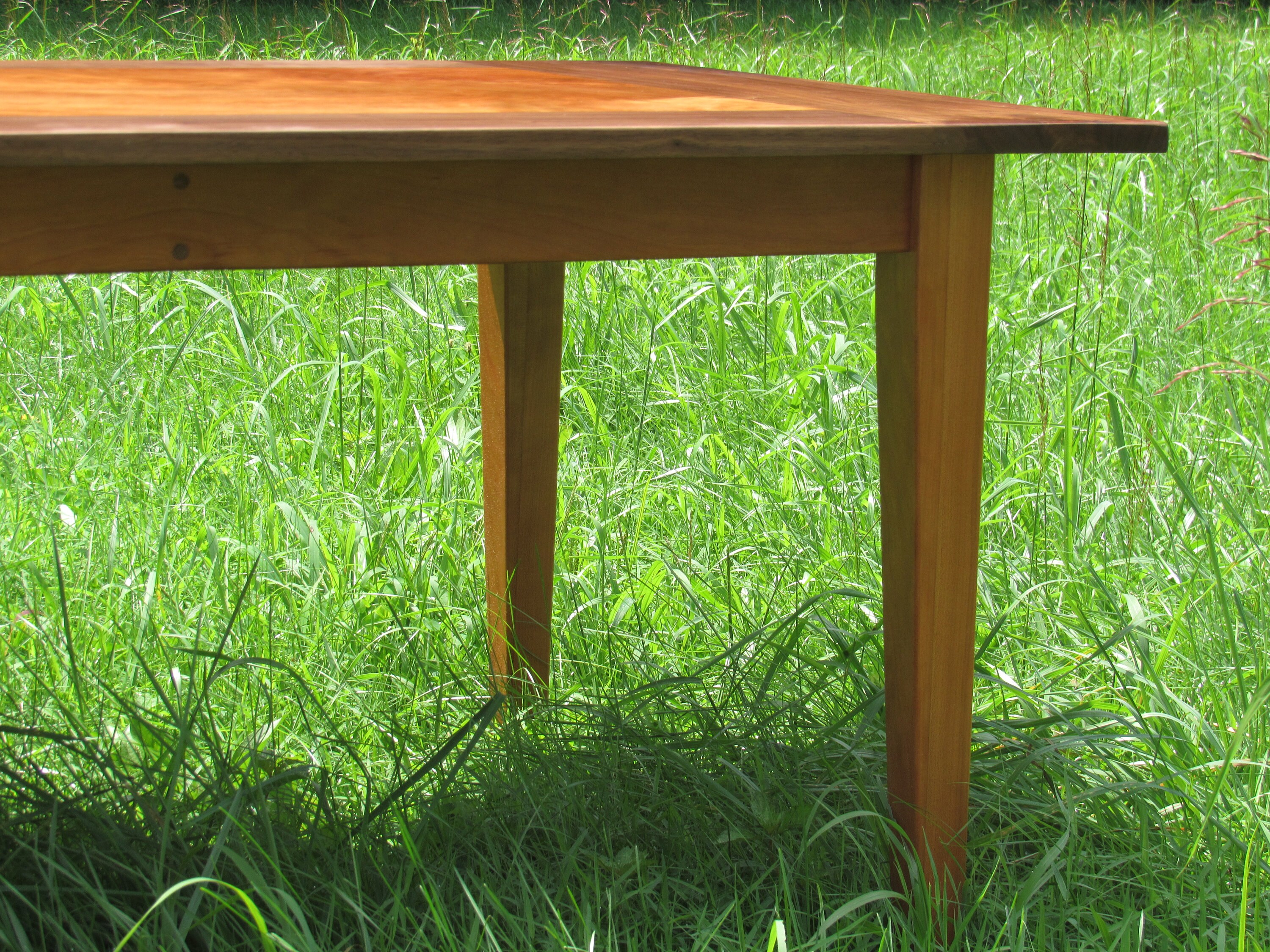 Custom Made Shaker Style Farm Table W/ Bread Board Ends. - Etsy