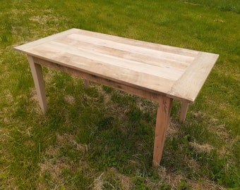 Farm House Shaker Style Table, Barn Wood Table