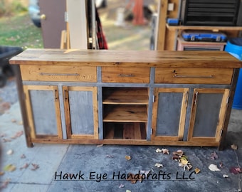 The Willet - Wood and Metal Cabinet/ Display / Media Console