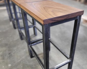 The Jay - Wood and metal bar stool