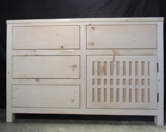 The Whimbrel - Custom Pine Dresser, Buffet, Cabinet