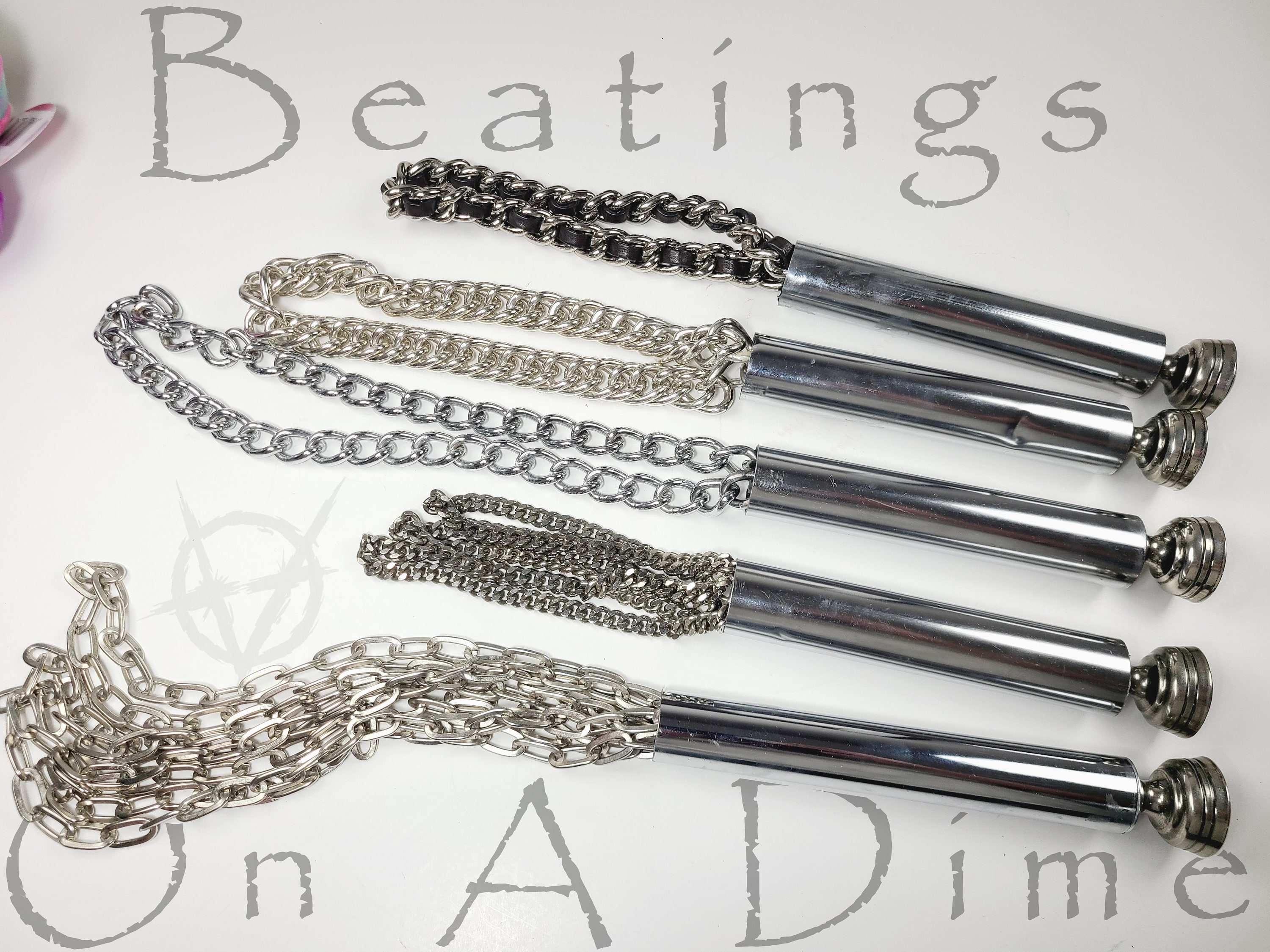 Purse Chain Flogger - Sadistic Kink Gear - Handmade Bondage Toy - Heavy Metal BDSM - Hardcore Masochist - Fetish Whip - Dungeon Punishment
