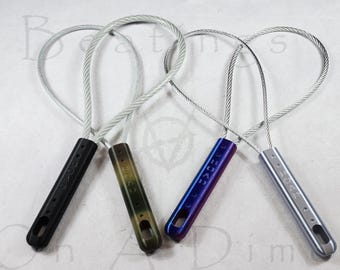 Paletas de cable de acero: como un batidor de alfombras antiguo, pero con más fuerza.