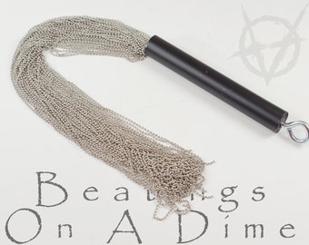 Ball Chain Flogger - Impact Sensation Toy - Handmade Bondage - Sadistic Kink Gear - Heavy Metal BDSM Toy - Evil Brat Tamer - Masochist