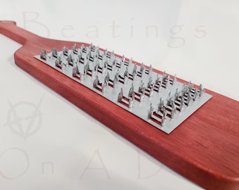 Metal Fang Sensation Paddle: Extreme Vampire Inspired Impact Play