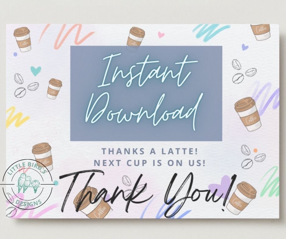 Thanks A Latte - Gift Card Holder - The Imagination Spot