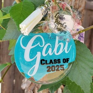 Round Name keychain