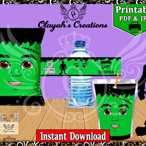 Frankenstein Halloween Party Printable Set