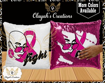 diy hidden message sequin pillow