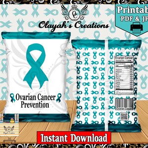 Ovarian Cancer Prevention Printable Chip Bag