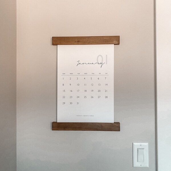 Wall Calendar Holder Etsy